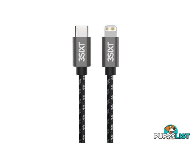 3SIXT BLACK Cable USB-C to Lightning -Â  30cm