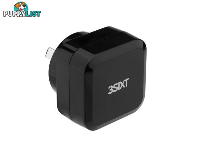 3SIXT Wall Charger AU 4.8A - Black