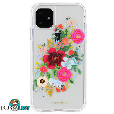 Case-Mate Rifle Paper Case For iPhone XR/11 - Wild Rose Multi