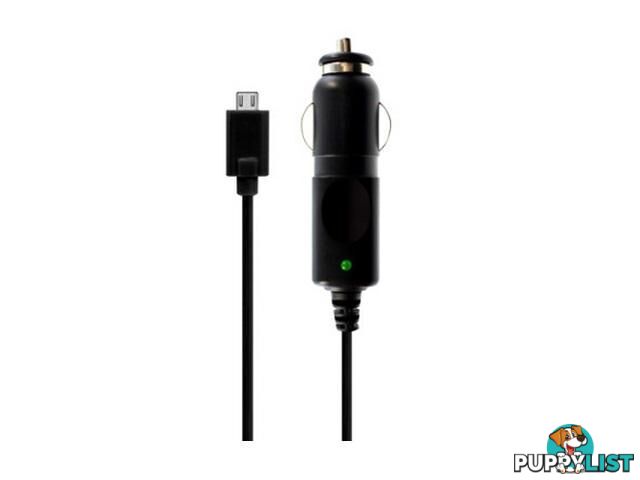 3SIXT Corded Car Charger - Micro USB - Black