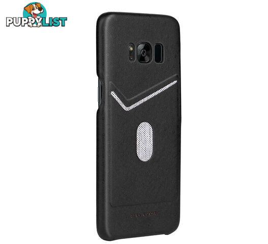 Samsung Galaxy S8 leather back cover (Jazz) -Black