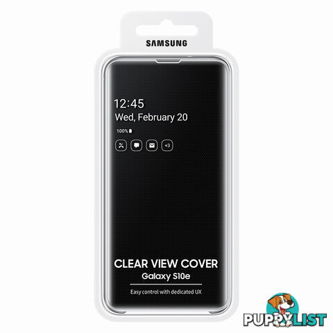 Samsung LED Clear View Cover For Samsung Galaxy S10e (5.8") - Black