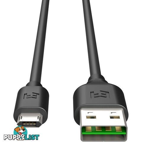 EFM Flipper Reversible Micro USB Cable 2M - Black