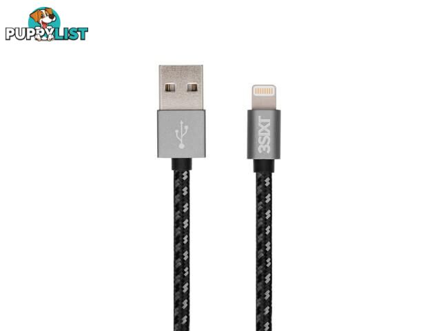 3SIXT  Cable - USB-A to Lightning -Â  30cm - BLACK