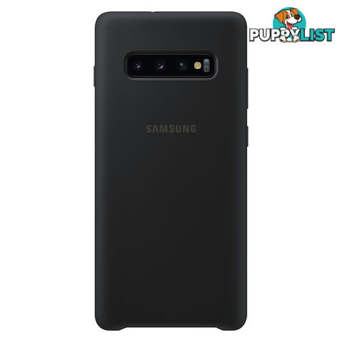 Samsung Silicone Cover For Samsung Galaxy S10 plus (6.4") - Black