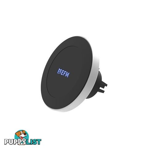 EFM Qi Approved 10W Fast Charge Magnetic Vent Mount & Stand