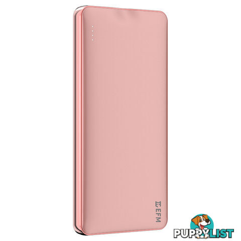 EFM 10000mAh Power Bank With Mirco-USB Cable - Rose Gold