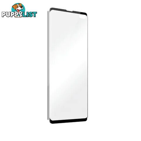 Cleanskin Curved Screen Guard suits Galaxy S10 plus (6.4") - Clear / Black Frame