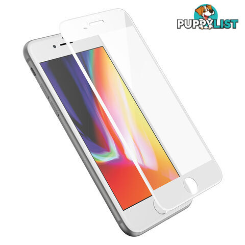 OtterBox Amplify Edge to Edge Screen Protector For iPhone 6/6S/7/8 - White Edge