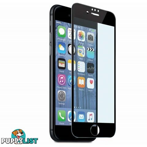 Cleanskin Curved Glass suits iPhone 6/6S/7/8 - Clear/Black Frame