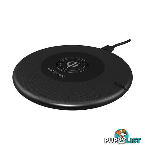 Cleanskin 10W Wireless Charge Pad  With Qi Certification - Black