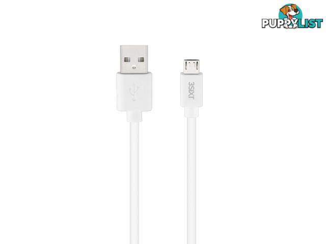 3SIXT Charge & Sync Cable Micro USB 1m - White