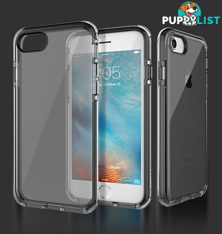 Apple iPhone 7 /iPhone Rock Guard TPU/TPE Shockproof Case Black