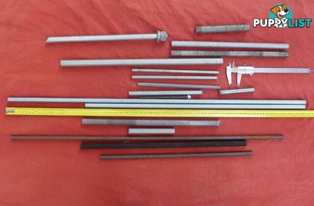 Assorted Mild Steel Allthread / Threaded Rod off cuts