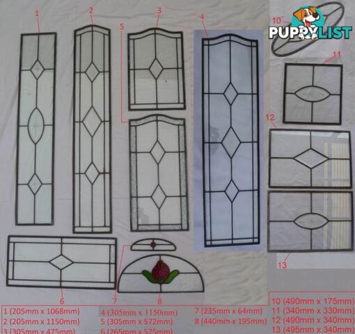 New Leadlight /Stained Glass Lead Light Windows Panels / Door