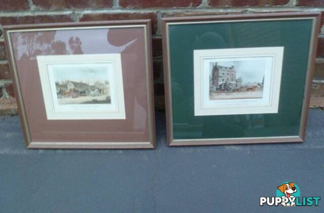 Pair Of Matching James Pollard English Framed Prints