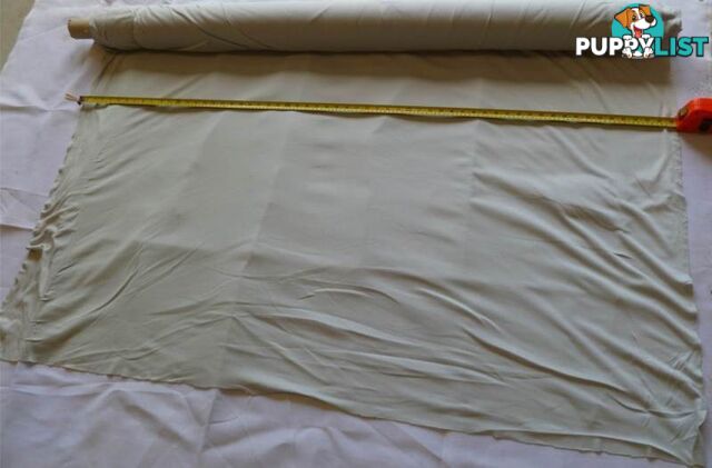 New Ivory Colour Cotton / Nylon Material (1500mm Wide)