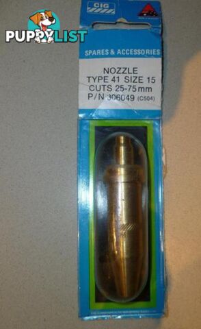 Cigweld Comet cutting nozzle - Type 41 - Size 15 Part no 306049