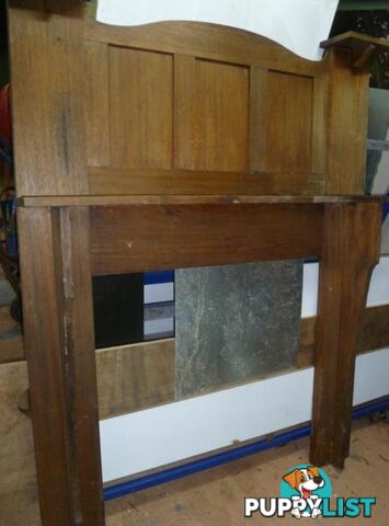 Antique Edwardian, Victorian Fireplace Mantel / Mantelpiece (FP4)