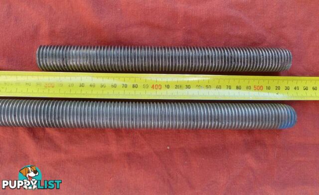 2 lengths of 303 Stainless Steel Allthread offcuts / Threaded Rod