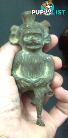 Great old door knocker in the shape of a monkey