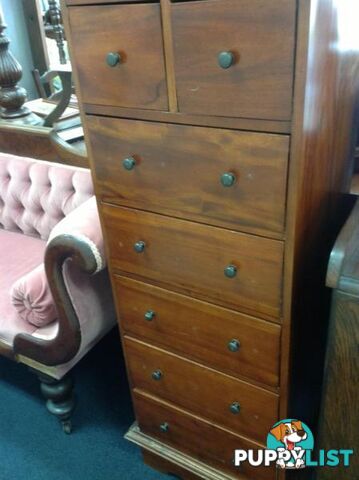 Tall boy dresser 1.5m tall solid timber