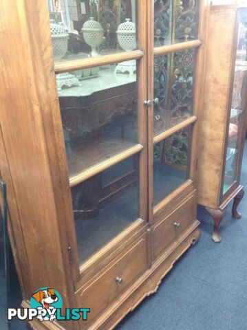 Very old china cabinet. 3 shelf 2 drawer