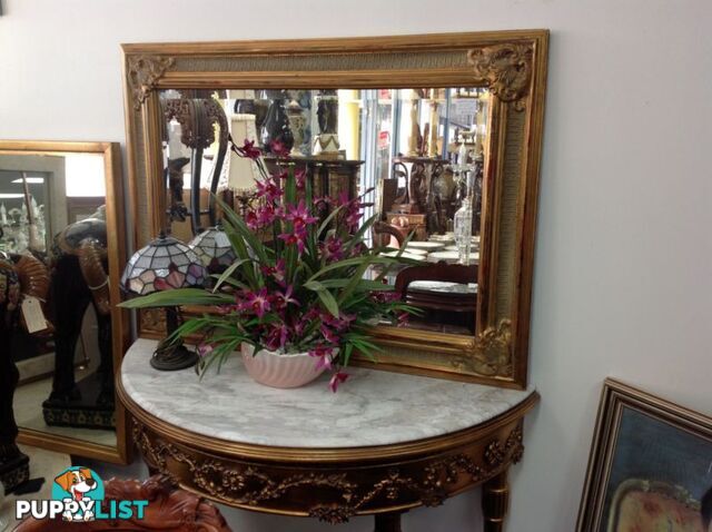 Quality gold ornate wall mirror