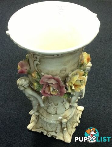 Capodimonte Italian vase + others