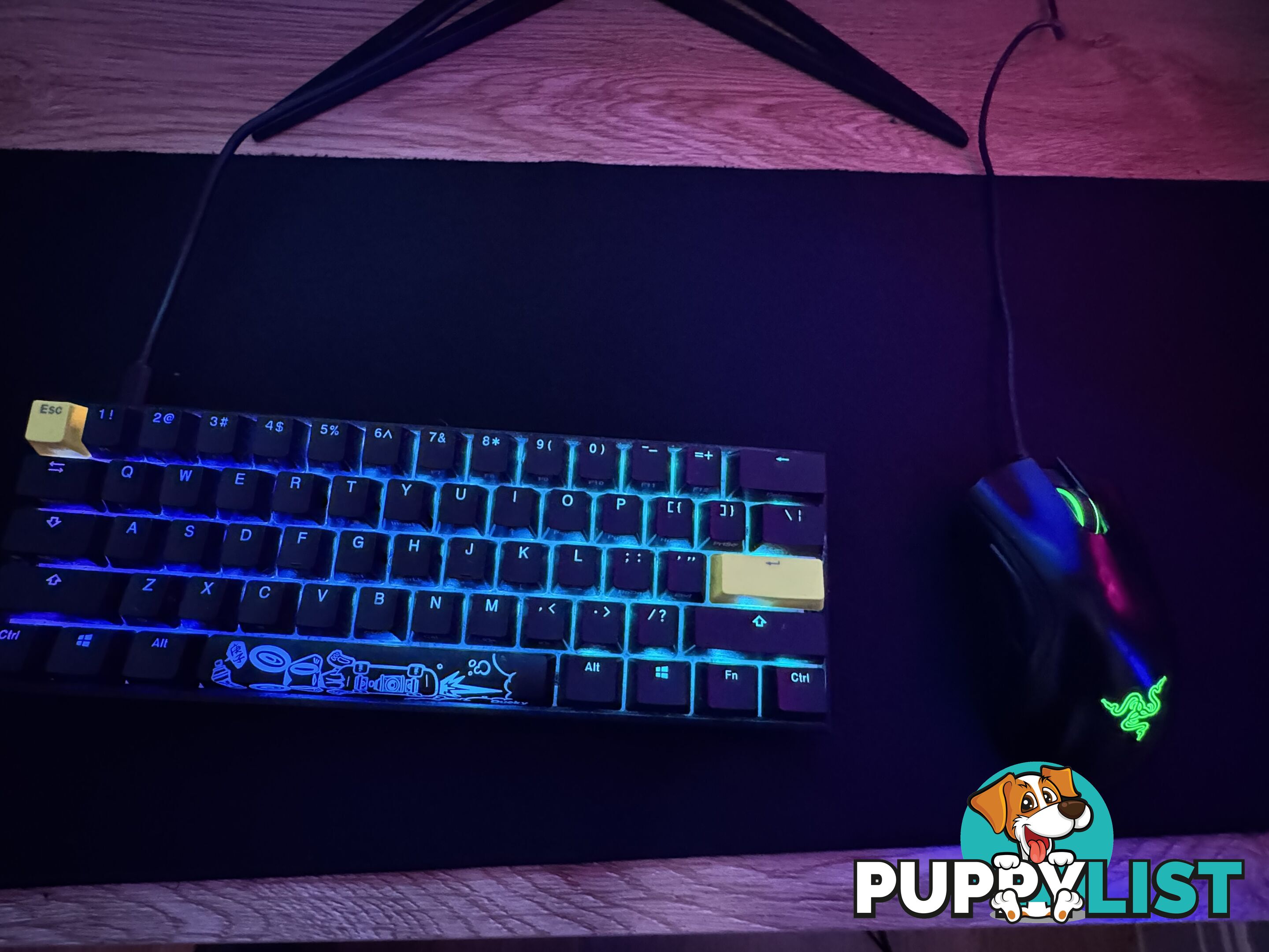 Kudan Core PC, Ducky keyboard, Razer Deathadder mouse,
