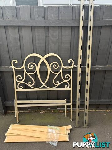 Single Bed frame, no mattress.