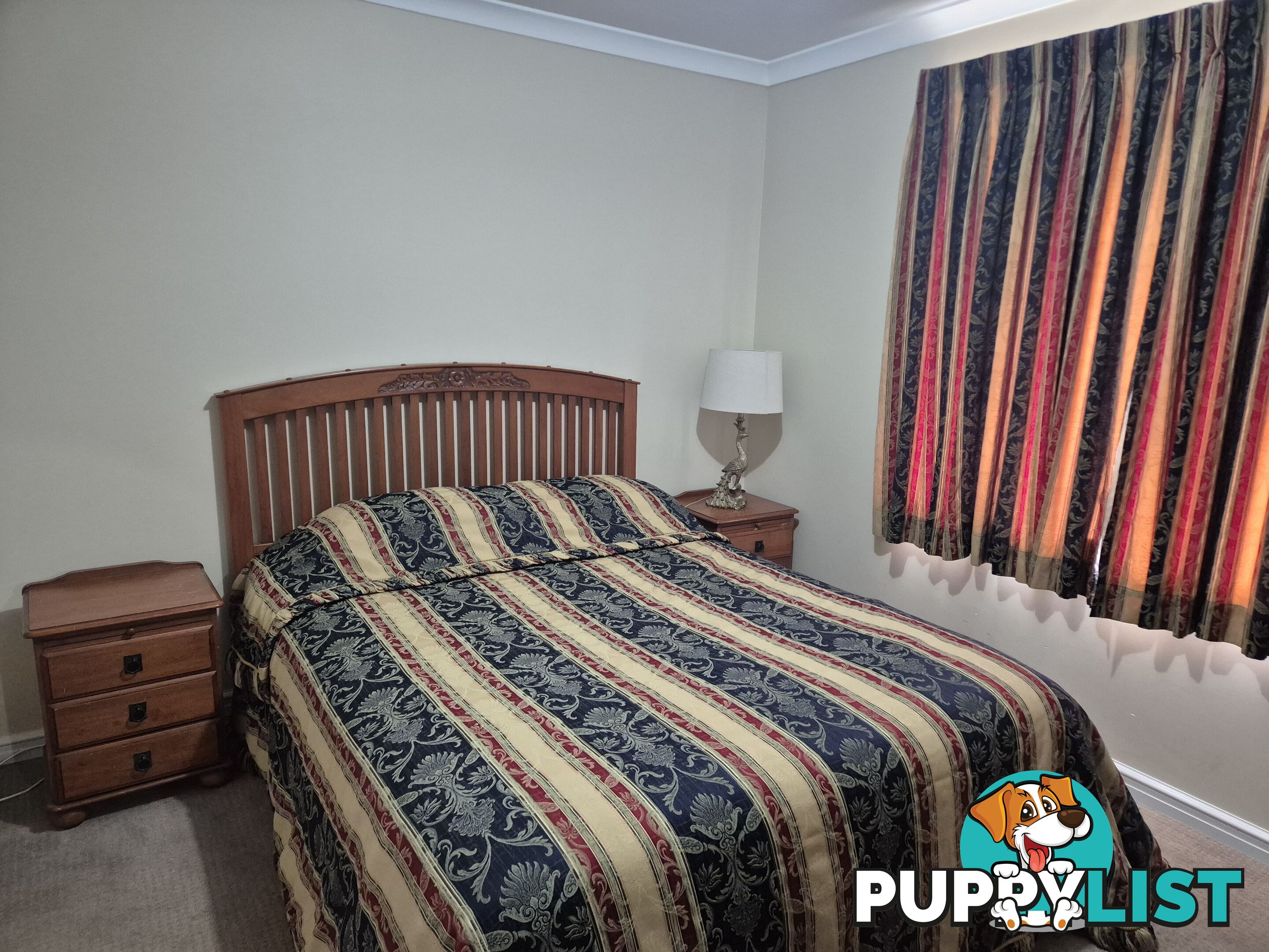 4 Piece Bedroom Furniture Suite with carved detail