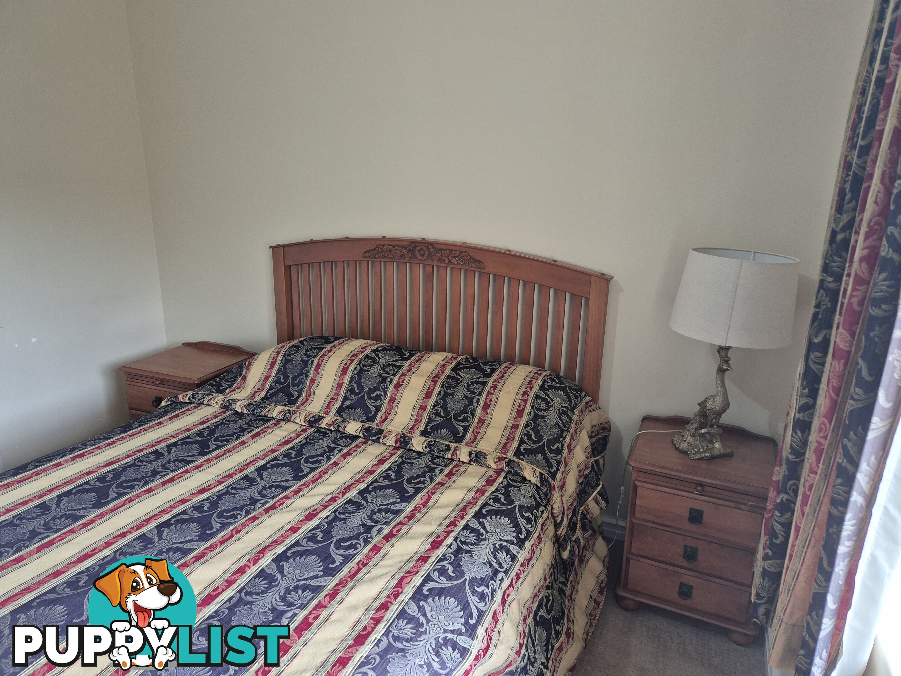4 Piece Bedroom Furniture Suite with carved detail