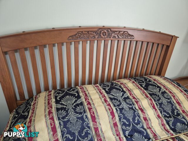 4 Piece Bedroom Furniture Suite with carved detail