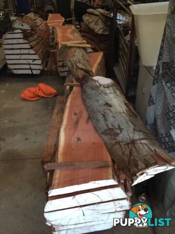 Taking orders for Redgum slabs ect