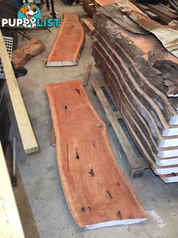 Taking orders for Redgum slabs ect