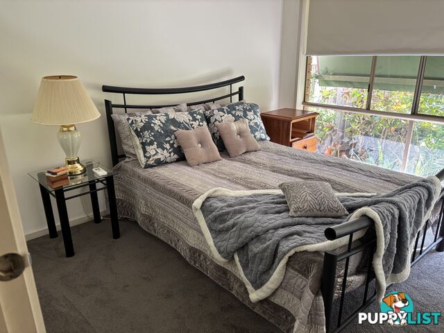 WROUGHT IRON DOUBLE BED AND BEDSIDE TABLES