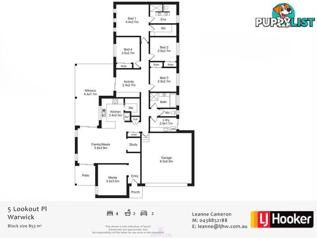 5 Lookout Place ROSENTHAL HEIGHTS QLD 4370