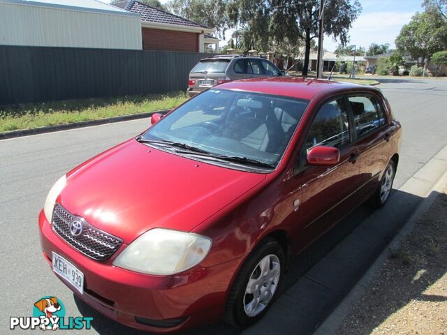 2003 TOYOTA COROLLA ASCENT SECA ZZE122R 5D HATCHBACK