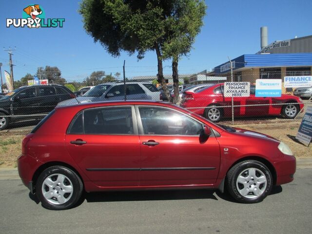 2003 TOYOTA COROLLA ASCENT SECA ZZE122R 5D HATCHBACK