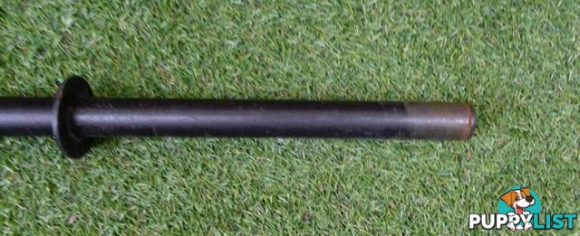 Standard weight bar 25mm 5', black suitable for home use or pump