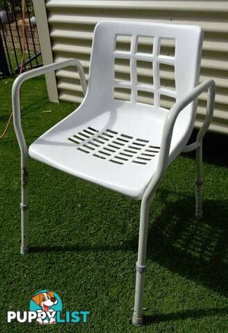 Shower Chair White, Used but good cond, mobility chair