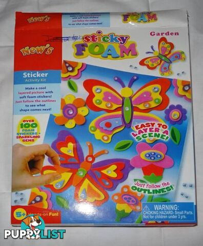 5 Butterfly Foam activity packs, girls Party bag fillers birthday