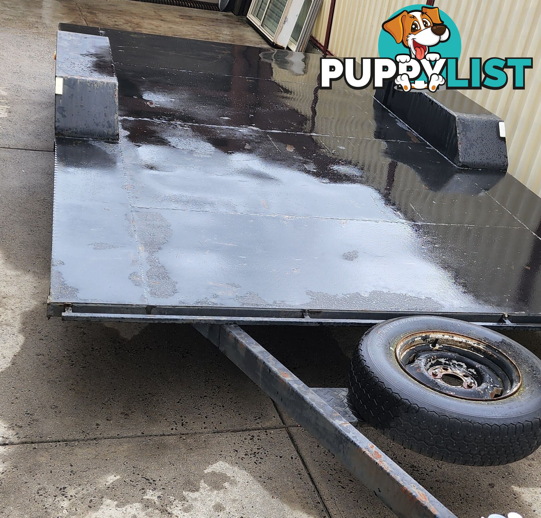 4500L x 2400W  Flat Bed Tandem Trailer Registered Negotiable
