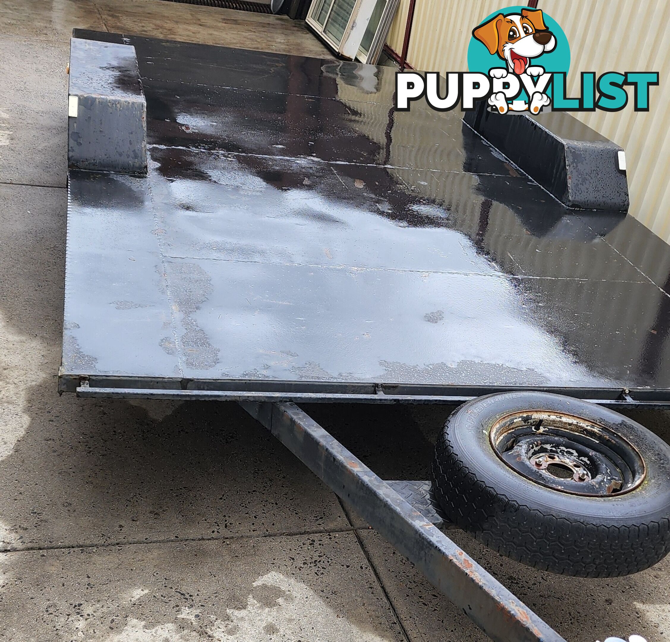 4500L x 2400W  Flat Bed Tandem Trailer Registered Negotiable