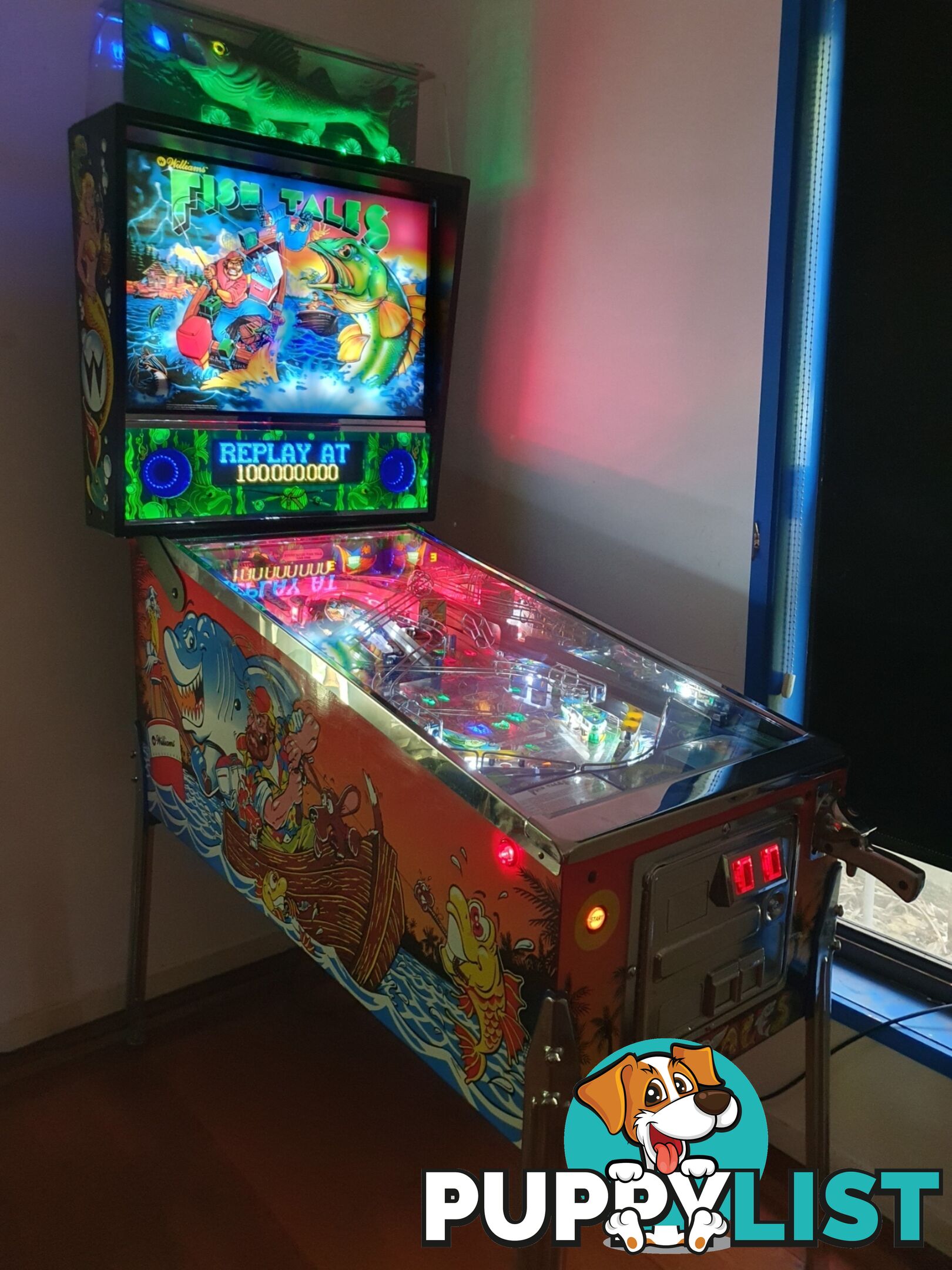 Fish Tales Pinball Machine NEW COLOR DMD