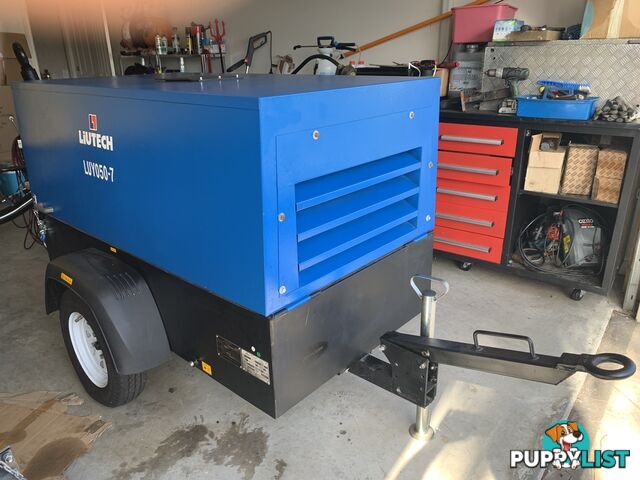 New 185 cfm diesel Air aftercooled compressor