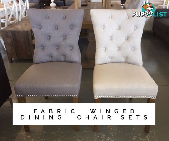 Stunning Winged Dining Chair Sets - 50% off RRP