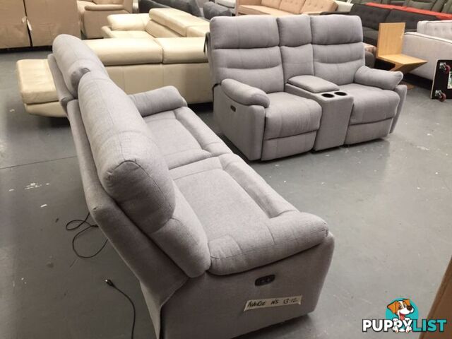 Fabric Electric Recliner Set - 70% off RRP