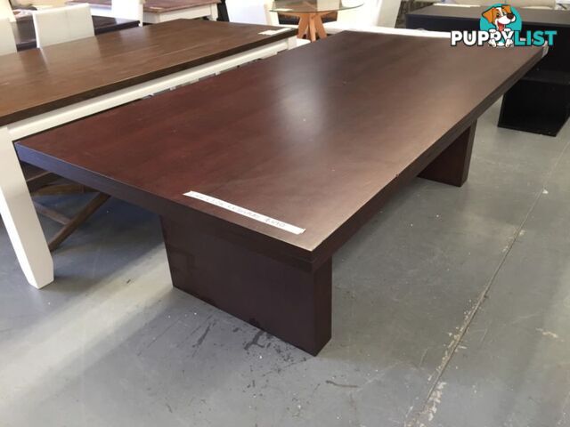 2.4m by 1.2m Hardwood Dining Table - EX DISPLAY